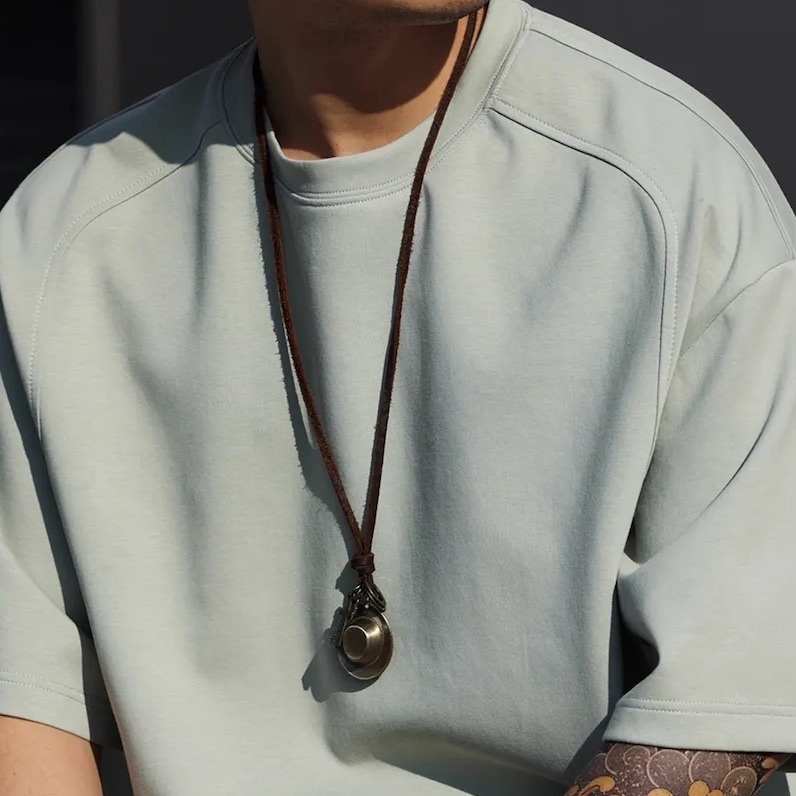 美式復古金屬求生哨子戰術戶外項鍊皮鏈露營吊墜配飾