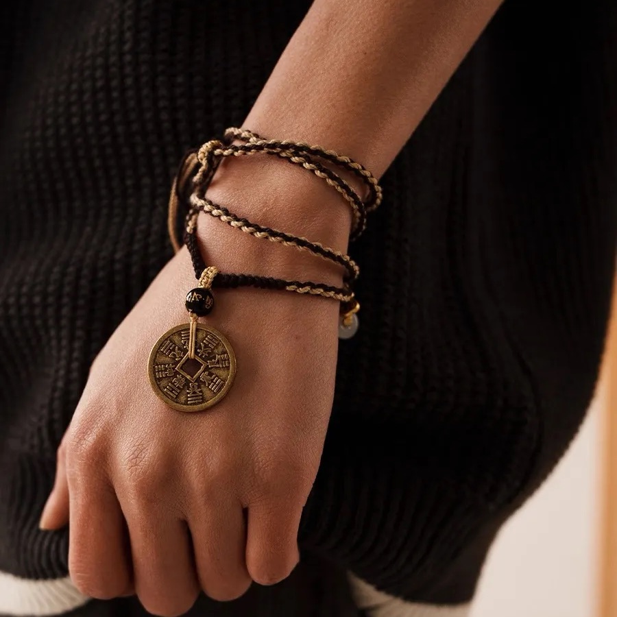 【6週年限定】福祿禪意山鬼花黃銅項鍊