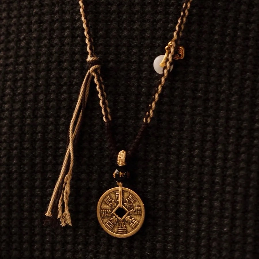 【6週年限定】福祿禪意山鬼花黃銅項鍊