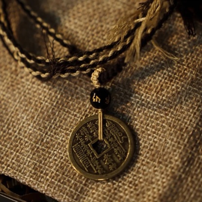 【6週年限定】福祿禪意山鬼花黃銅項鍊