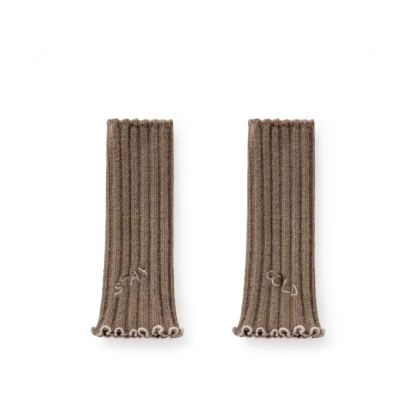 無指毛線手套加厚保暖露趾長款手臂袖套針織假袖子女士秋冬季