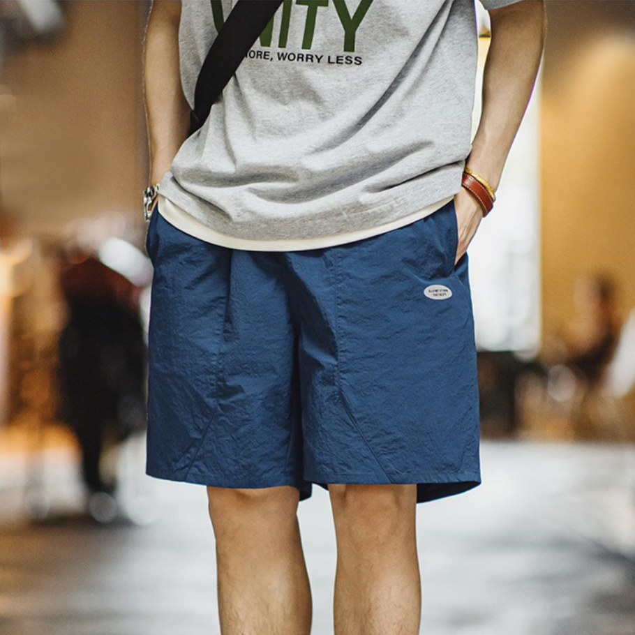 <輕量褶感>立裁輕鬆短褲-Retro's Wear