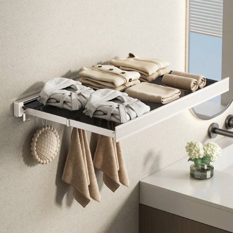  Retractable Invisible Storage Rack - Space-Saving Drying Solution