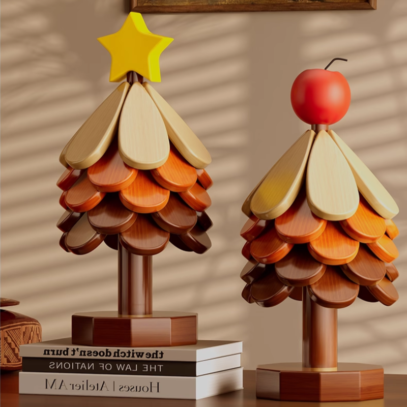 Christmas Tree Heat-Insulating Coaster Set – 3 to 5 Piece Stacking Holiday Decor