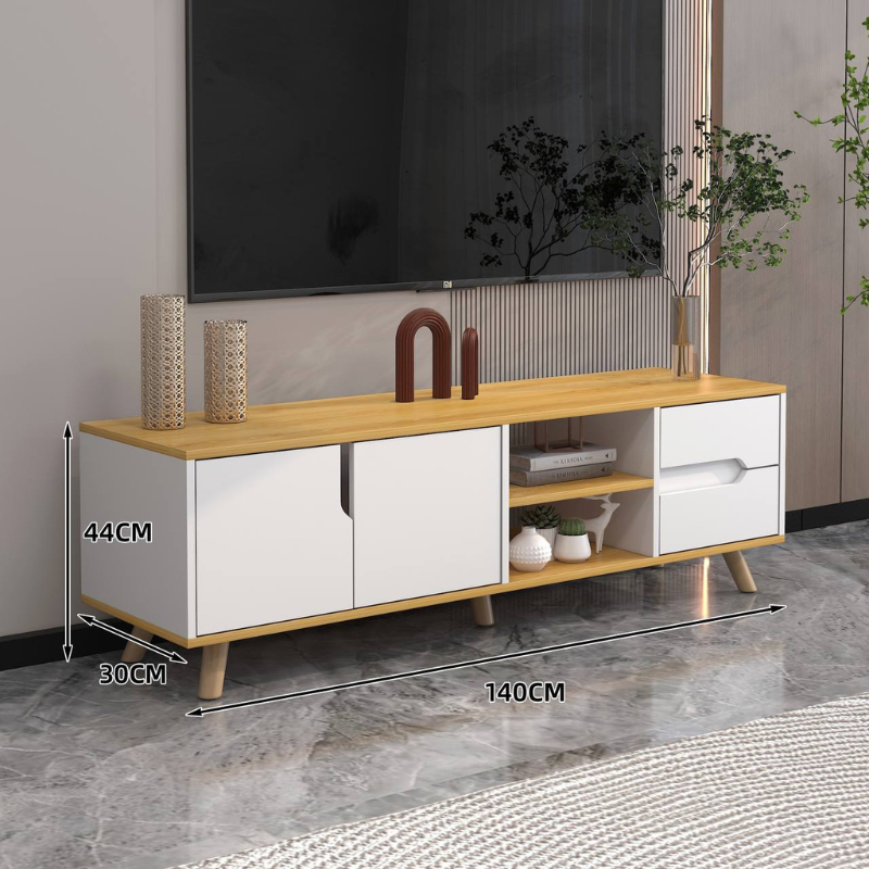 Yrisa Modern Scandi Minimalist TV console Cabinet