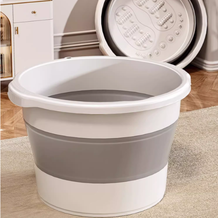 Foldable pail bucket / Collapsible Foot Spa Bath / Foot Soaker Bucket with Massager Acupoint