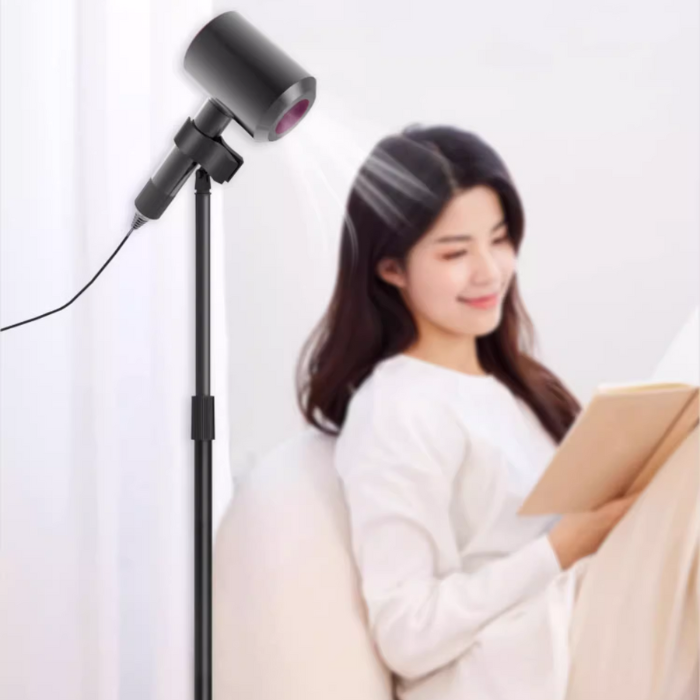 Lazy hair dryer stand holder bracket / Hand Free Adjustable