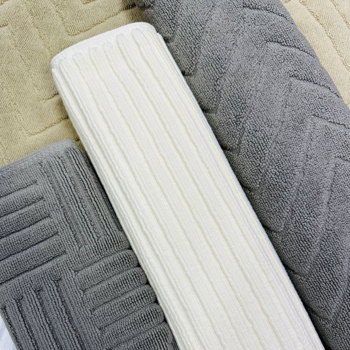 Casse Hotel Style All Cotton Floor Bath Mat / Non slip high water absorbent