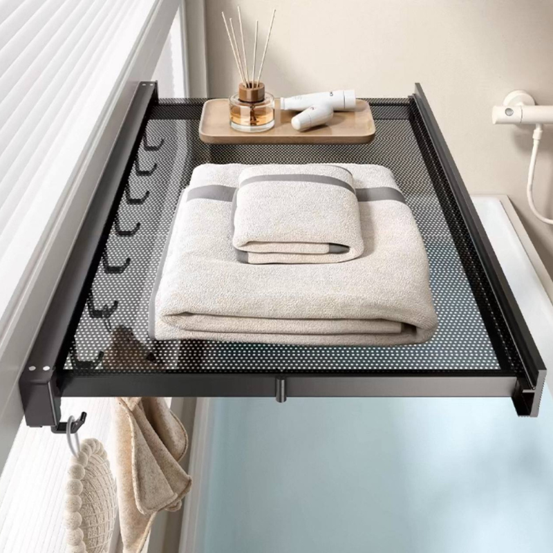  Retractable Invisible Storage Rack - Space-Saving Drying Solution