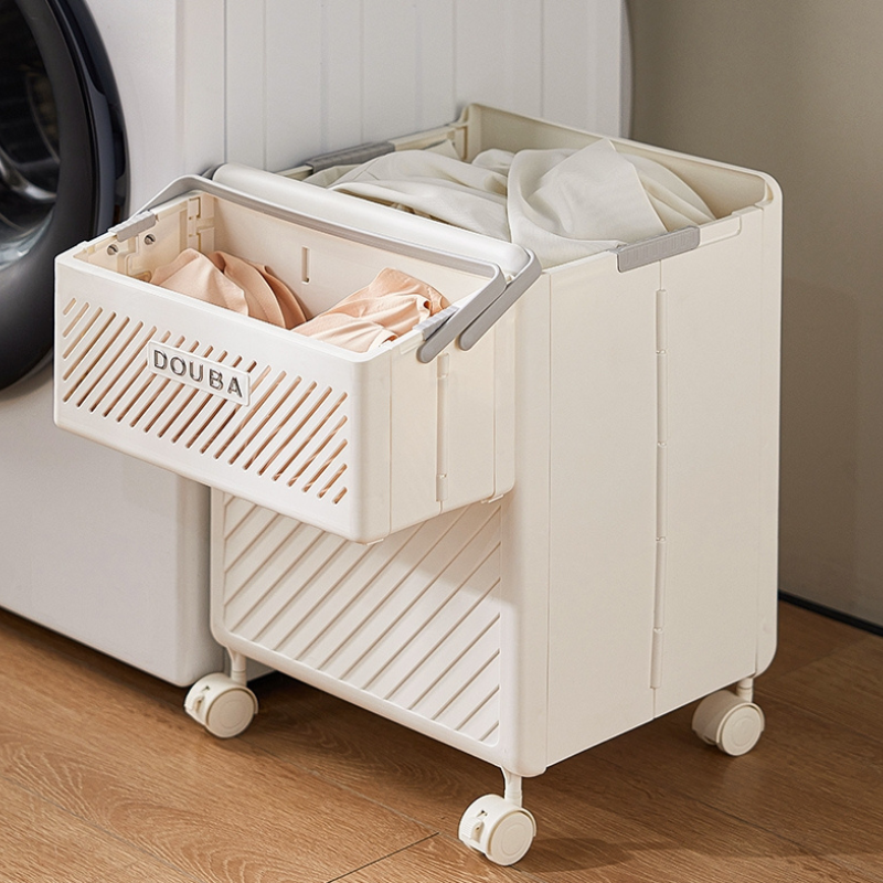 Foldable Laundry Basket with Detachable Small Basket – Collapsible for Clothes, Portable & Space-Saving