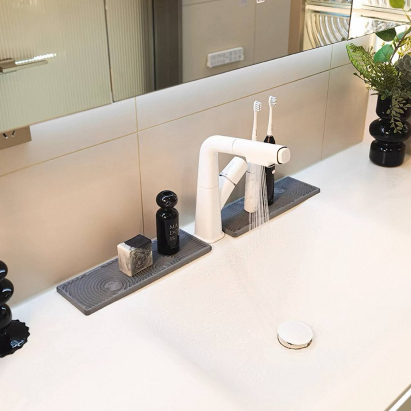 Diatomite sink mat / mud coaster anti-slip / water-absorbing