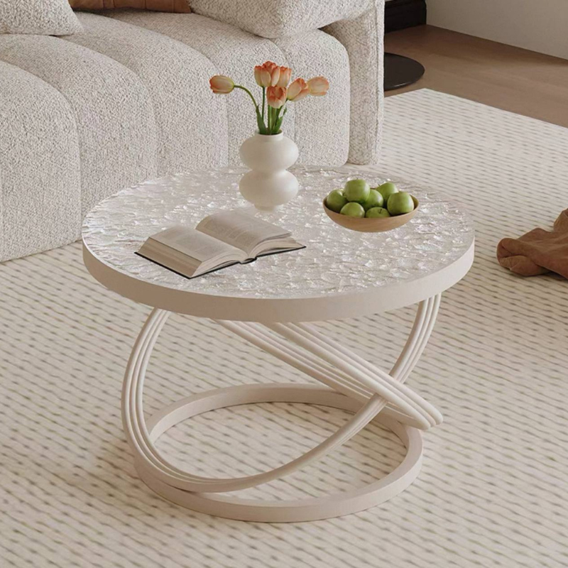 Modern Accent Table for Living Room, Glass Top Coffee Table, Aesthetic Living room furniture, Side table