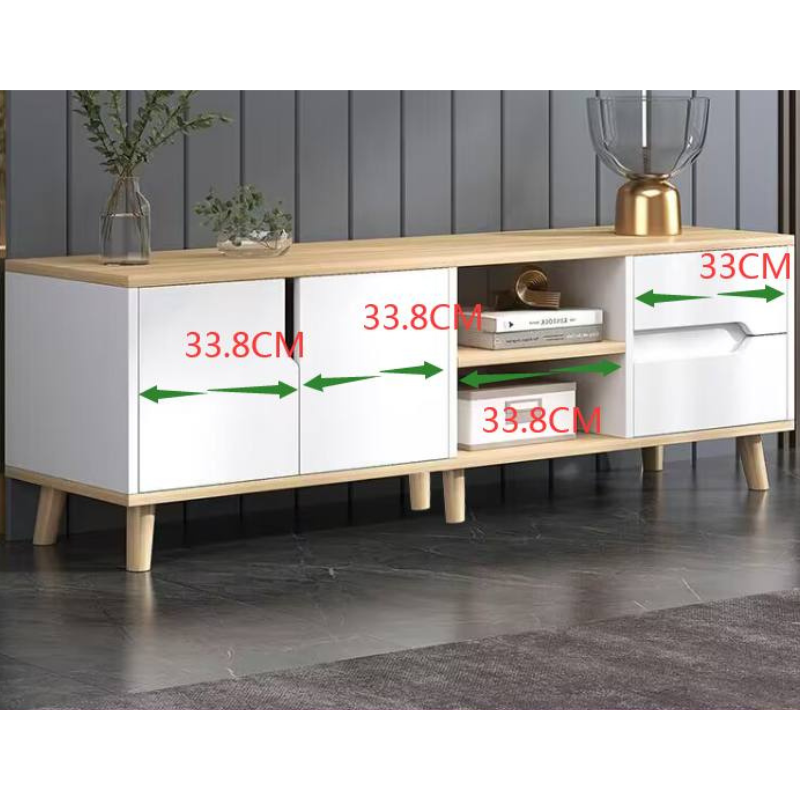 Yrisa Modern Scandi Minimalist TV console Cabinet