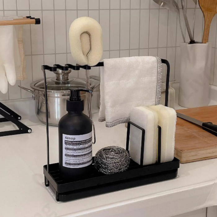 Sink Organiser / cloth hanging rack / sponge holder / kitchen sink acc