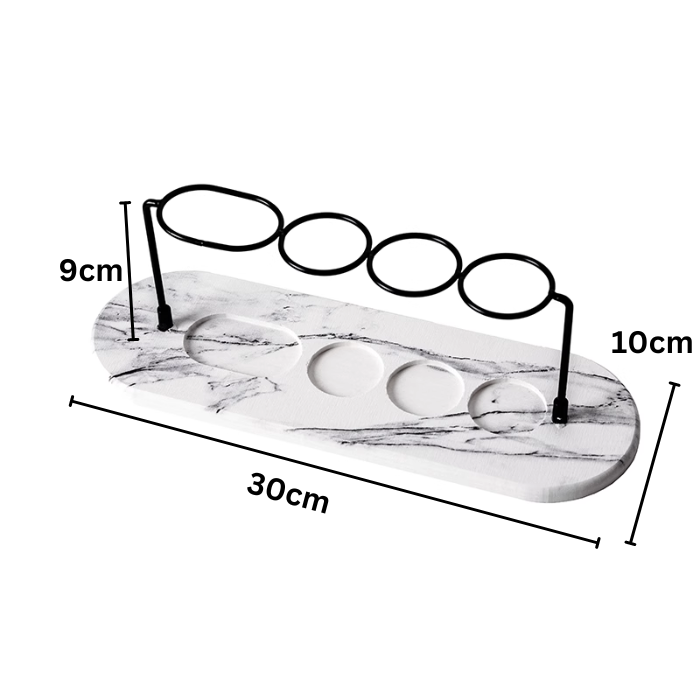 Diatomite Quick Dry Toothbrush Toothpaste Holder - Bathroom Rack Water Absorbent Organizer Mat