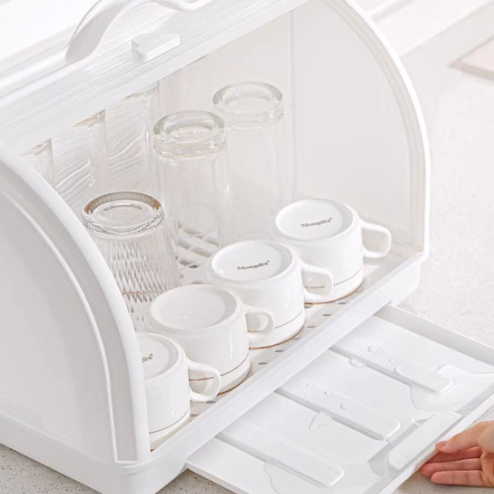 Kabylock Baby Bottle Storage Rack Portable Organizer Utensils Tray Infant Dishes Container