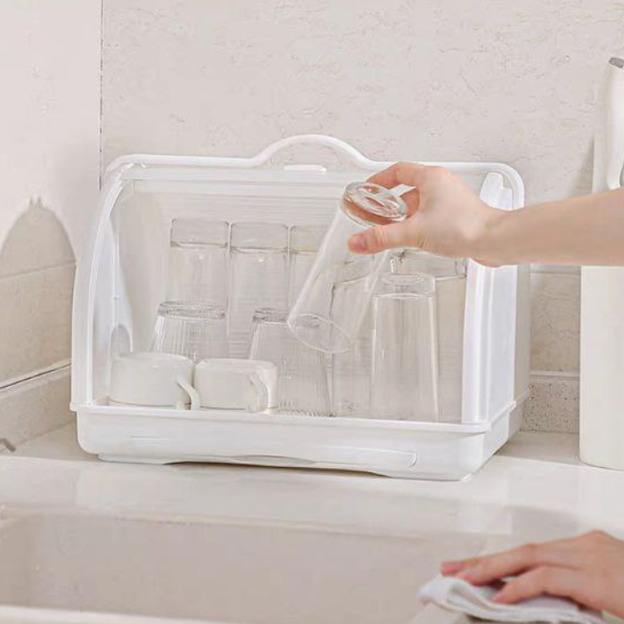 Kabylock Baby Bottle Storage Rack Portable Organizer Utensils Tray Infant Dishes Container