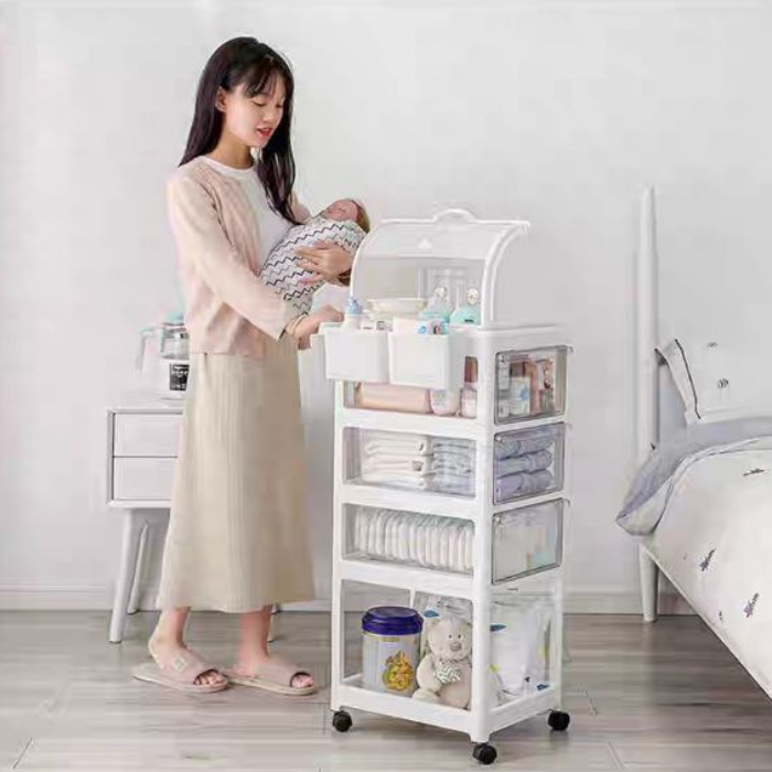 Kabylock Baby Bottle Storage Rack Portable Organizer Utensils Tray Infant Dishes Container