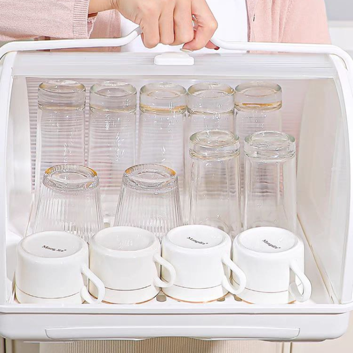 Kabylock Baby Bottle Storage Rack Portable Organizer Utensils Tray Infant Dishes Container