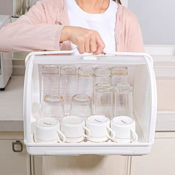 Kabylock Baby Bottle Storage Rack Portable Organizer Utensils Tray Infant Dishes Container