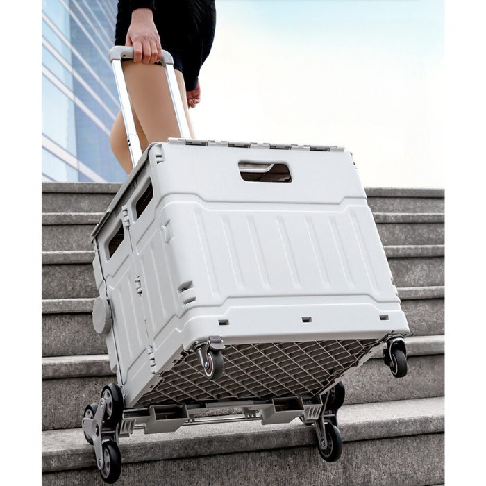 Smart Foldable Grocery Shopping Large Utility Cart / Supermarket Trolley / Home trolley cart