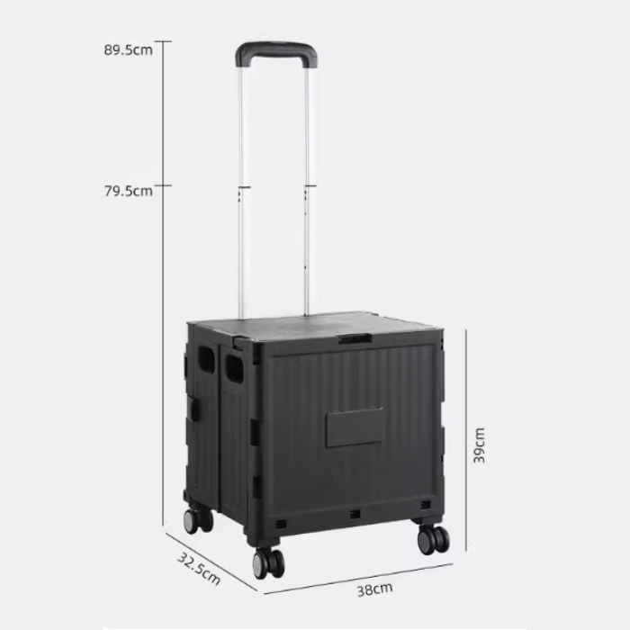 Smart Foldable Grocery Shopping Large Utility Cart / Supermarket Trolley / Home trolley cart