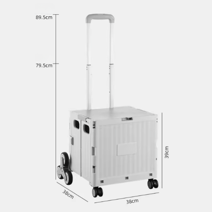 Smart Foldable Grocery Shopping Large Utility Cart / Supermarket Trolley / Home trolley cart