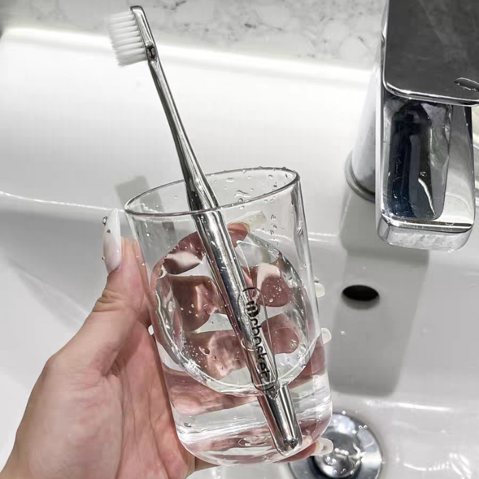 Modern Luxe Bathroom Toothbrush storage holder with toothpaste dispenser and mouthwash cup