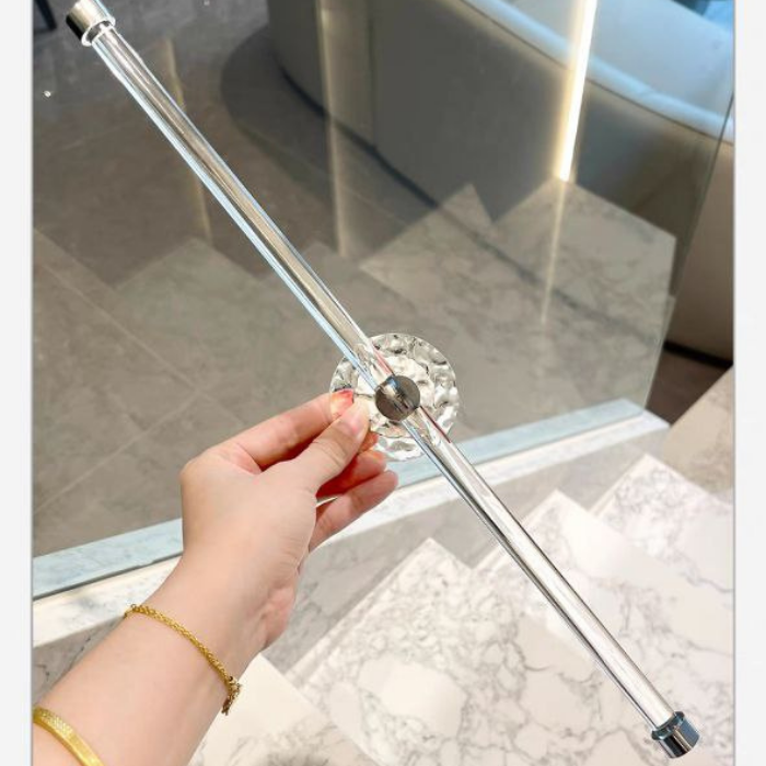 Modern Luxe Acrylic Bathroom Towel Rack