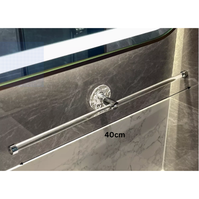 Modern Luxe Acrylic Bathroom Towel Rack