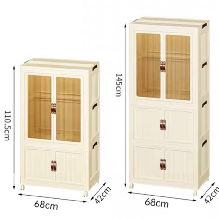 HIRUN Portable Collapsible Children Wardrobe Clothes Cabinet, Nursery Storage Box, Organizer, Toy Storage, Container, Book Storage , Baby Kids Clothes, Toddler Dresser