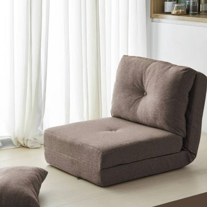 MICAR Convertible Flip Chair, Floor Lazy Sofa, Folding Couch Bed with Adjustable Backrest