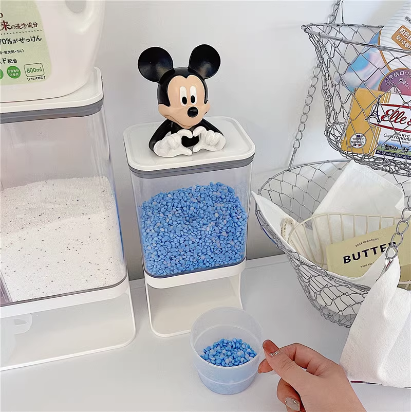 Aesthetic Laundry Room Organizer | Scent Booster Beads Dispenser, Laundry Detergent Powder Storage Box | Laundry pods Container