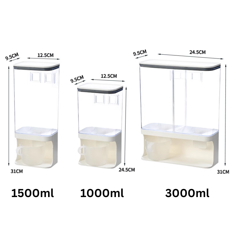 Aesthetic Laundry Room Organizer | Scent Booster Beads Dispenser, Laundry Detergent Powder Storage Box | Laundry pods Container