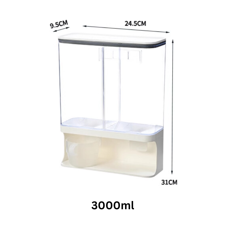 Aesthetic Laundry Room Organizer | Scent Booster Beads Dispenser, Laundry Detergent Powder Storage Box | Laundry pods Container