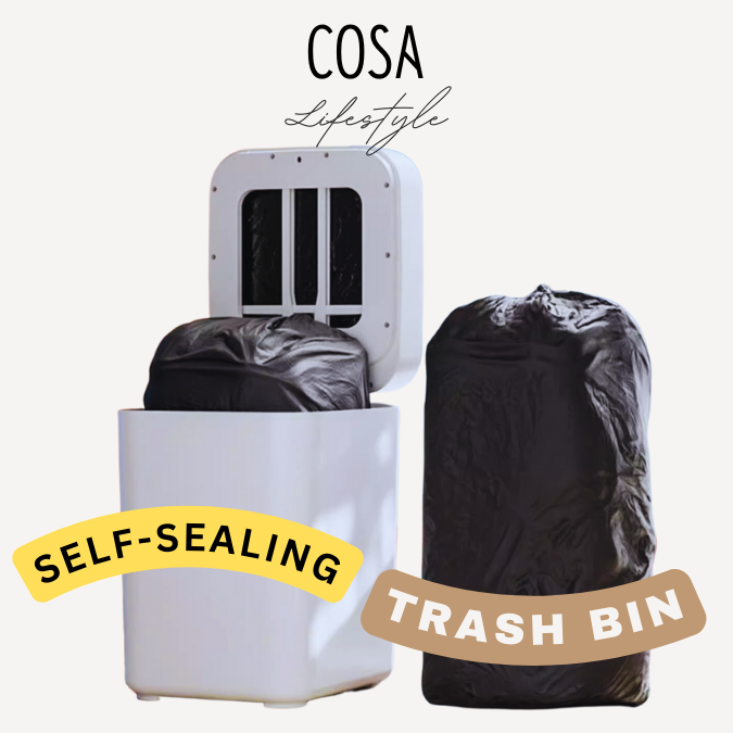 COSA lifestyle Smart Self-sealing dustbin | trash can | automatic sealing sensor waste bin