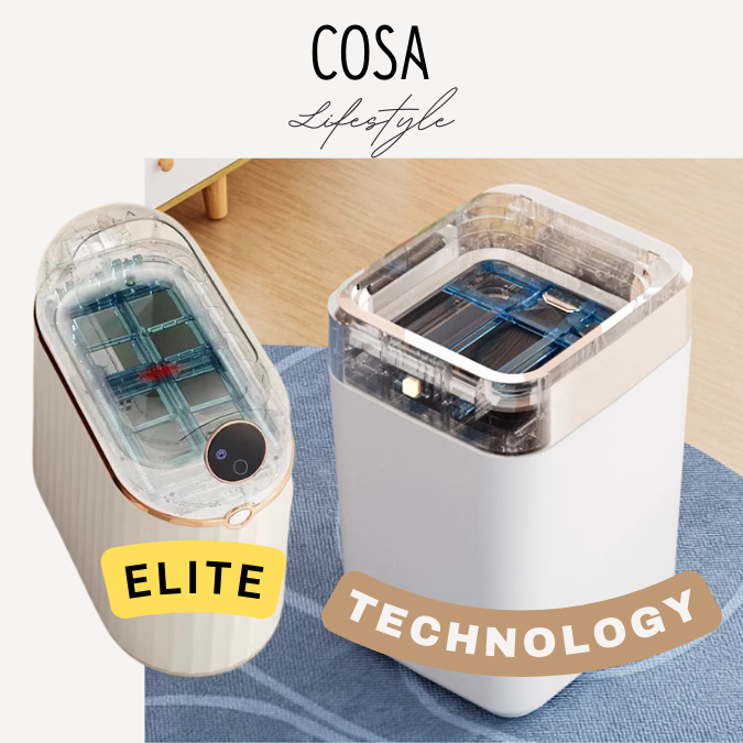 COSA lifestyle Smart Self-sealing dustbin | trash can | automatic sealing sensor waste bin