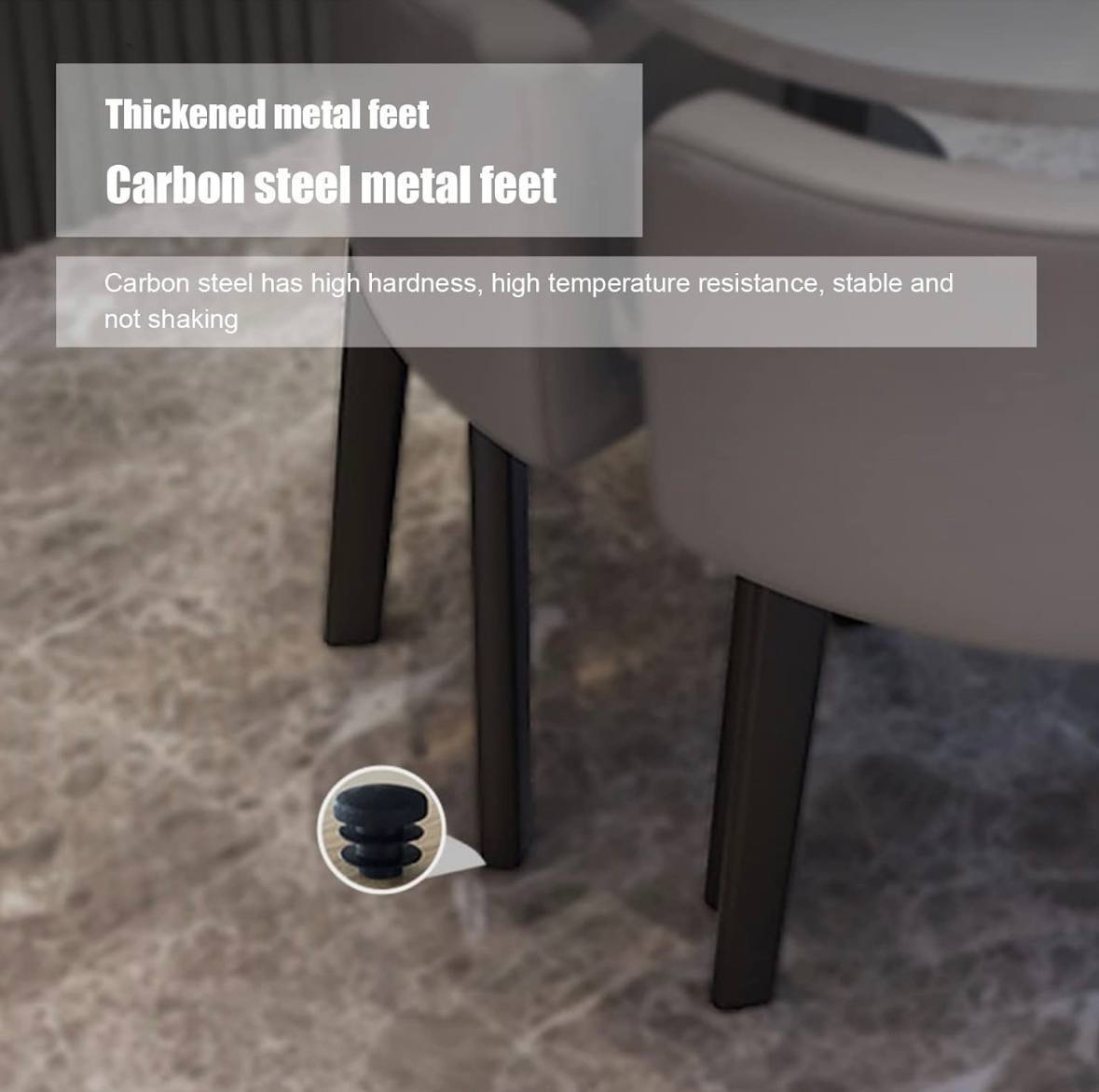 CADISTA Dining table and 4 chairs set  • modern space saving compact table • showroom multifunctional furniture