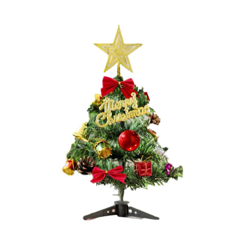 The holiday Mini Christmas Tree decoration with ornaments XMAS tree décor