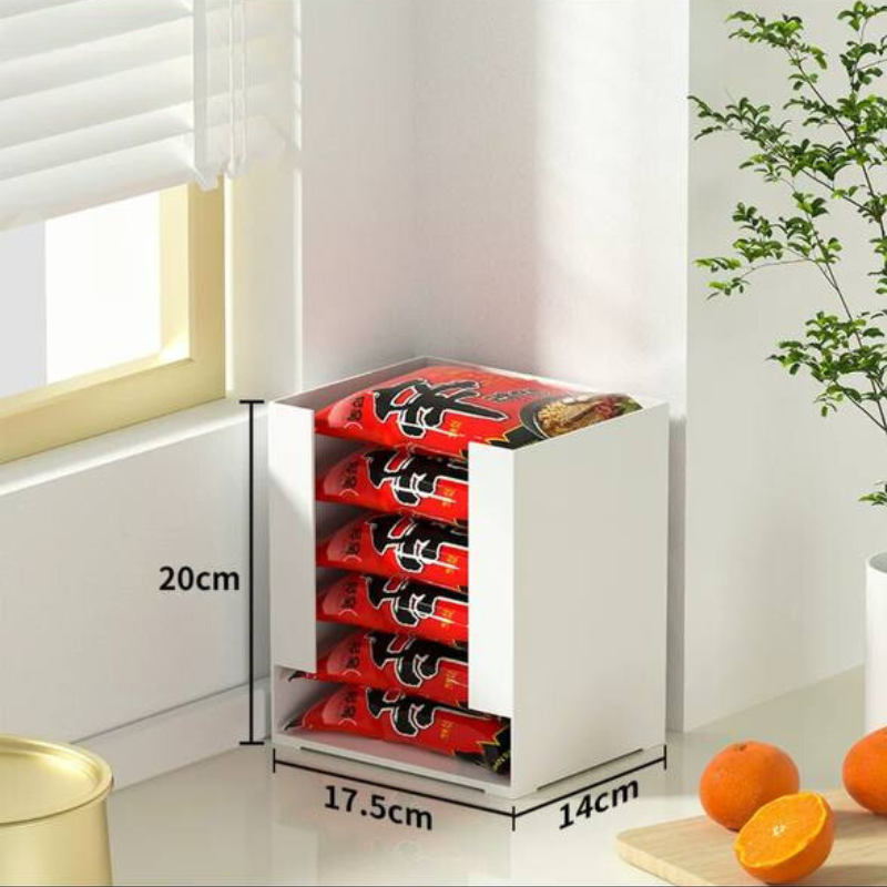 Storage organizer for instant noodles kitchen Pantry organization / mask holder