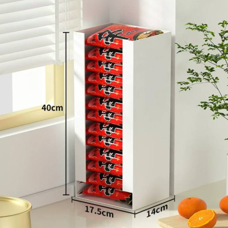 Storage organizer for instant noodles kitchen Pantry organization / mask holder
