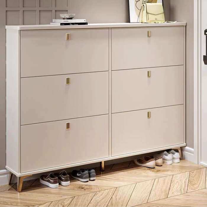 Swivel shoe rack for entryway corridor • Flip out Shoe Cabinet