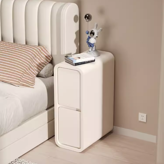 Ultra-Narrow Bedside Table 20cm Modern Minimalist bedside Drawer Storage Cabinet