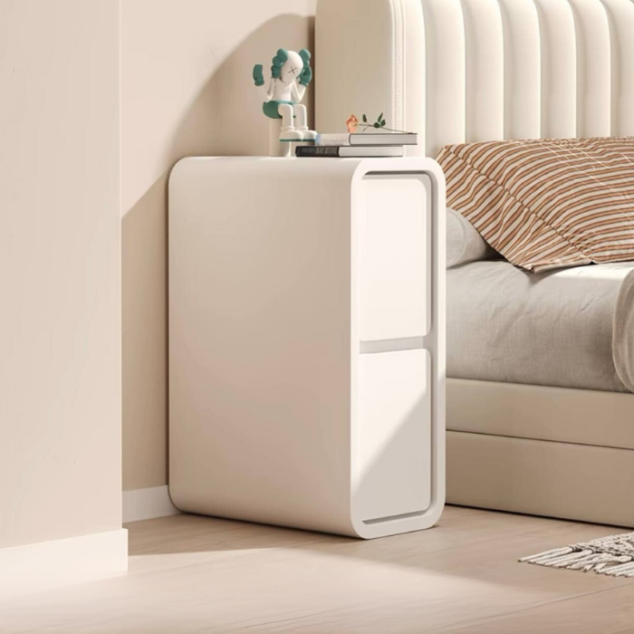 Ultra-Narrow Bedside Table 20cm Modern Minimalist bedside Drawer Storage Cabinet