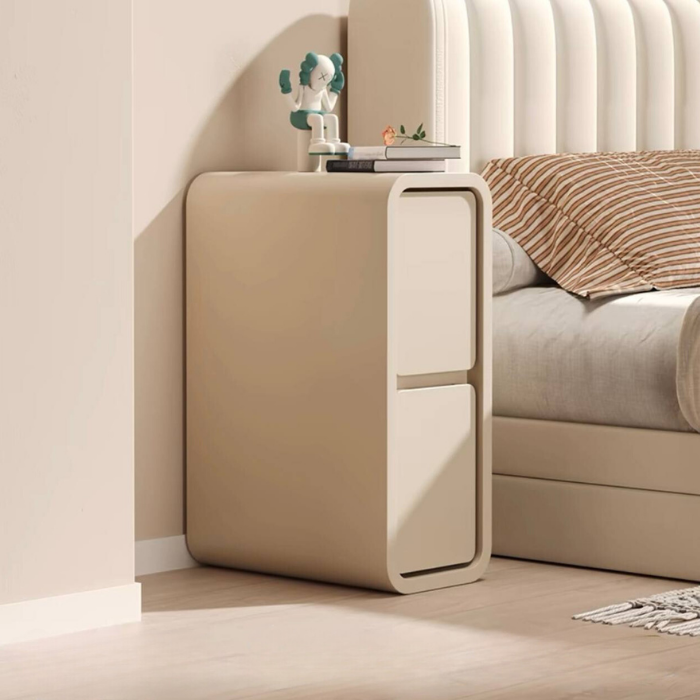 Ultra-Narrow Bedside Table 20cm Modern Minimalist bedside Drawer Storage Cabinet