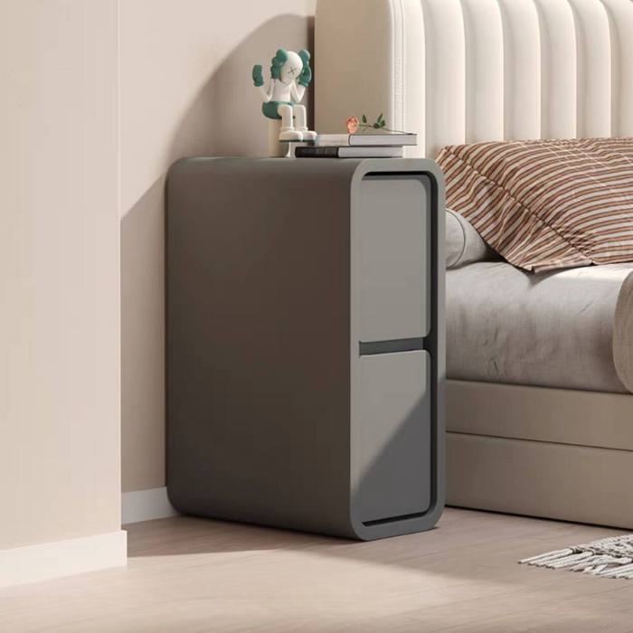 Ultra-Narrow Bedside Table 20cm Modern Minimalist bedside Drawer Storage Cabinet