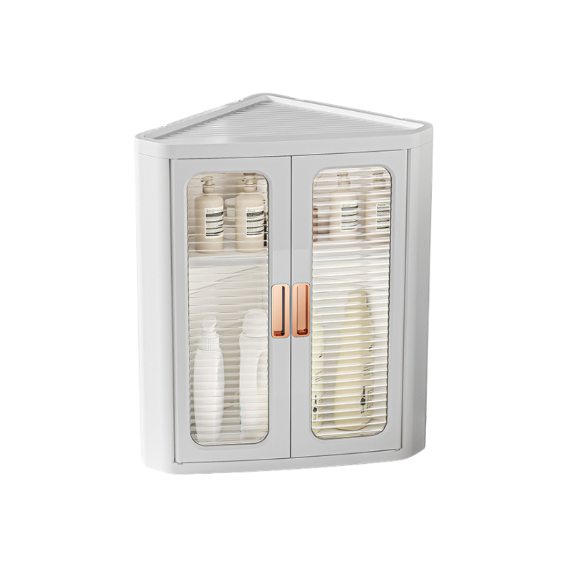 Minimalist space-saving Corner storage cabinet / kitchen bathroom organiser rack