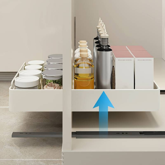 Accessible Drawer Pull-Out Cabinet Organizer / Under Sink Storage / Slide Out Pantry Shelves Rack