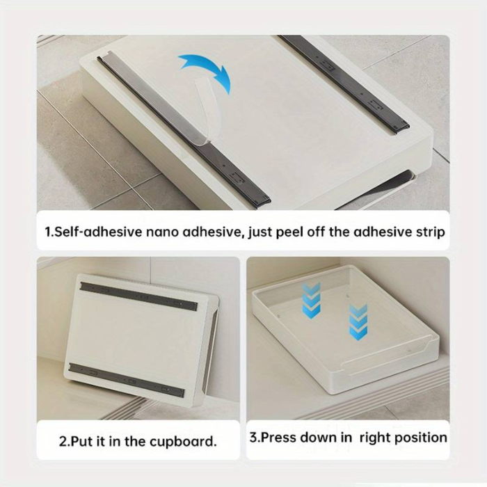 Accessible Drawer Pull-Out Cabinet Organizer / Under Sink Storage / Slide Out Pantry Shelves Rack
