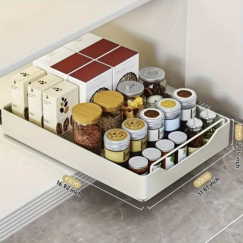 Accessible Drawer Pull-Out Cabinet Organizer / Under Sink Storage / Slide Out Pantry Shelves Rack